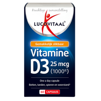 Lucovitaal Vitamine D3 25mcg 60Capsules - thumbnail