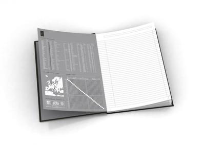 Oxford Office Essentials schrift, harde kaft, 192 bladzijden, gelijnd, ft A4, original blue