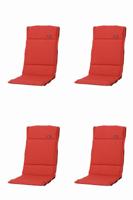 Kussen fiber de luxe Panama baksteenrood (4 stuks) Madison - Madison - thumbnail