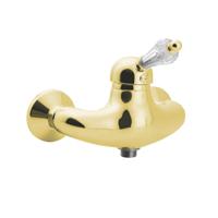 Opbouw Douchekraan Sapho Kirké Mengkraan Retro Kristal 1-hendel Goud - thumbnail