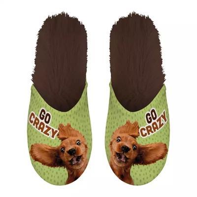 Pantoffel go crazy groen / bruin