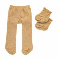 Heless Poppenmaillot met sokken - goud, 35-45 cm - thumbnail