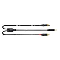 Cordial CFY 3 WCC Rean verloopkabel 2x RCA naar mini-jack 3m - thumbnail