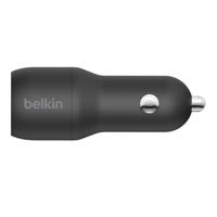 Belkin BoostCharge 2-poorts USB-A-autolader + USB-A/USB-C-kabel oplader - thumbnail