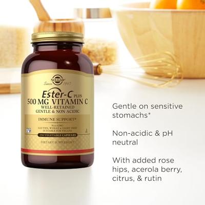 Solgar Ester-C® Plus Vitamine C 500 mg Capsules Solgar Ester-C® Plus Vitamine C 500 mg Capsules