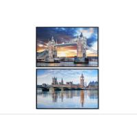 Canvas DKD Home Decor 90 x 2,5 x 60 cm 90 x 2.5 x 60 cm Londen Loft (2 Stuks) - thumbnail