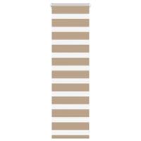 VidaXL Zebra blind 50x100 cm stofbreedte 45,9 cm polyester zandbruin - thumbnail