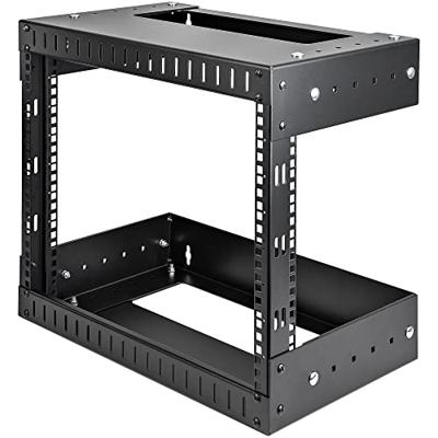 .com 8U Open Frame Rack Wandmontage – Verstelbare diepte 30-50 cm - Rack - monteerbaar aan muur - zwart - 8U .com 8U Open Frame Rack Wandmontage – Verstelbare diepte 30-50 cm - Rack - monteerbaar aan muur - zwart - 8U
