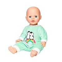 Heless Velours poppenrompertje pinguin, 20-25 cm - thumbnail