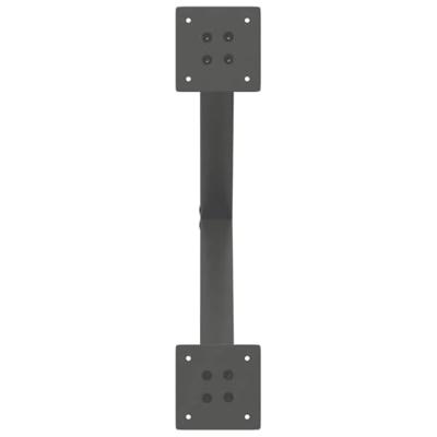 Salontafelpoten 2 st X-vormig 50x(42-43) cm staal antraciet