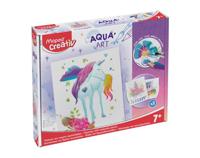 Hobbyset maped creativ aquaart eenhoorn 14delig - thumbnail