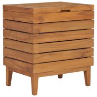 VidaXL Wasmand 40x30x45 cm massief teakhout - thumbnail