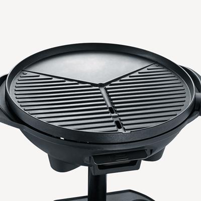 Severin PG 8541 Staande grill Elektrisch Kogelbarbecue, Thermometer in deksel Grilloppervlak (diameter)=410 mm Zwart
