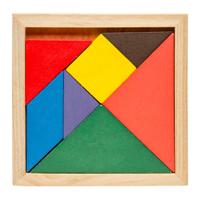Duckiez Houten tangram puzzel, 7st. - thumbnail