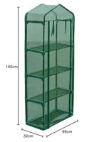 VidaXL Tuinkas met 4 schappen - thumbnail