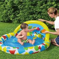 Bestway Opblaasbaar Kinderzwembad Leren 120x117x46 cm +4 maanden Tuin 52378 - thumbnail