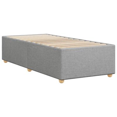 Bedframe zonder matras 100x200 cm stof lichtgrijs