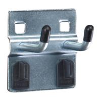 Bott Dubbele haak | diepte 25 mm verzinkt | d. 6 mm | passend voor geperforeerde platen | 5 stuks in zak - 14002037 14002037 - thumbnail