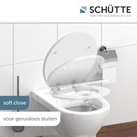 MDF High Gloss WC-bril BLUE WOOD met soft-close lange levensduur: extreem onbreekbaar en krasbestendig comfort en functie: geruisloos sluiten dankzij de automatische valrem eenvoudig schoon te m - thumbnail