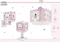 Dalber Kinderkamer hanglampBaby Jungle soft roze met wit - 63112S - thumbnail