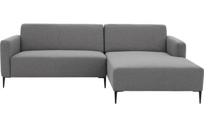 Goossens Bank Key West grijs, stof, 2-zits, modern design