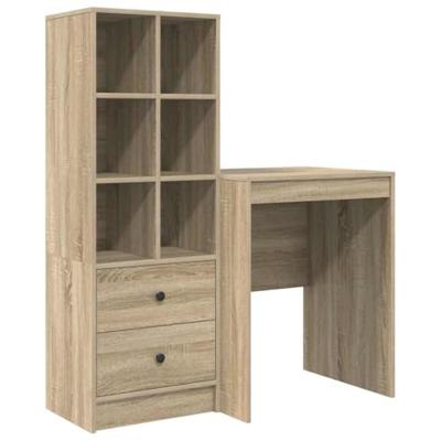 Bureau met lade 2 pcs Sonoma Eiken