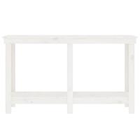Werkbank 140x50x80 cm massief grenenhout wit - thumbnail