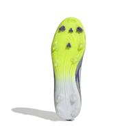 adidas F50 League Gras / Kunstgras Voetbalschoenen (MG) Paars Wit Neongeel - thumbnail