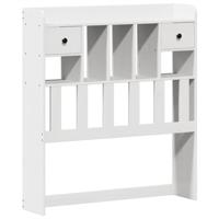 Bedframe zonder matras massief grenenhout wit 90x190 cm - thumbnail