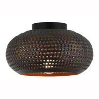 Freelight Plafondlamp Fueco Ø 35 cm bruin zwart - thumbnail