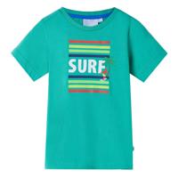 Kindershirt 104 groen - thumbnail