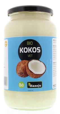 Hanoju Kokosolie geurloos glasfles bio 1 Liter