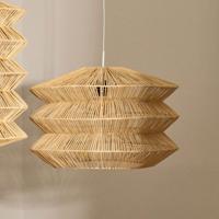 Kave Home Lampenkap 'Dakit' Rotan, 60cm - thumbnail