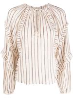 Ulla Johnson Liana striped blouse - NEUTRALS - thumbnail