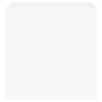 Tv-wandmeubel met LED-verlichting 100x35x30 cm wit - thumbnail