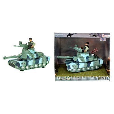 Toi-Toys Militaire Tank met Licht en Geluid - 17 cm Toi-Toys Militaire Tank met Licht en Geluid - 17 cm