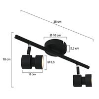 Steinhauer Dubbele opbouwspotNatasja LED led - 7902ZW - thumbnail