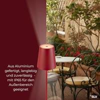 SLV Buiten tafellampVinolina Two rood - oplaadbaar - 1007694 - thumbnail
