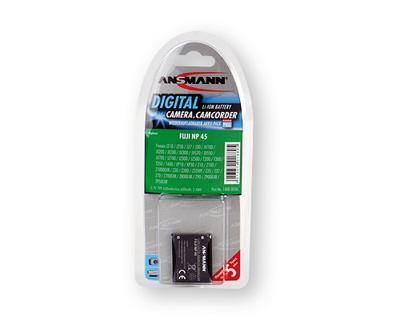 Ansmann A-Fuji NP 45 Camera-accu Vervangt originele accu NP-45 3.7 V 650 mAh Ansmann A-Fuji NP 45 Camera-accu Vervangt originele accu NP-45 3.7 V 650 mAh