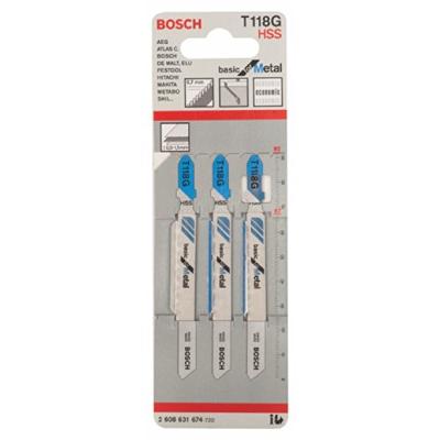 Bosch Accessoires Decoupeerzaagblad T 118 G Basic for Metal 3st - 2608631674