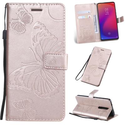 Gedrukt afdrukken Butterfly patroon horizontale Flip PU lederen draagtas met houder & kaartsleuven & portemonnee & Lanyard voor Xiaomi mi 9T & mi 9T P