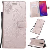 Gedrukt afdrukken Butterfly patroon horizontale Flip PU lederen draagtas met houder & kaartsleuven & portemonnee & Lanyard voor Xiaomi mi 9T & mi 9T P - thumbnail