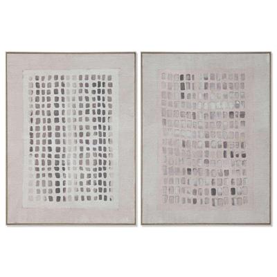 Schilderij 3D Home ESPRIT Jute polyestyreen 90 x 4 x 120 cm