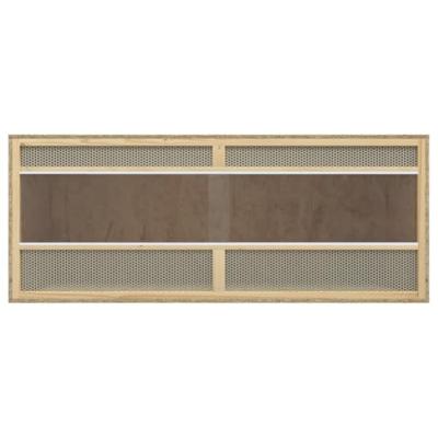 vidaXL Terrarium 120x50x50 cm bewerkt hout, glazen terrarium, reptielenverblijf, reptielenbak, glazen bak, reptielen voederhok, glazen terraria