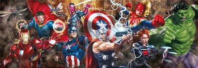 Clementoni legpuzzel panorama marvel, 1000st.