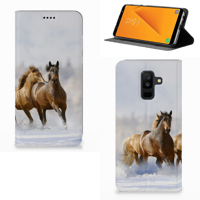 Samsung Galaxy A6 Plus (2018) Hoesje maken Paarden - thumbnail