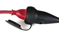 AS Schwabe 60417 Koppeling met randaarde Massief rubber 230 V Zwart IP44 - thumbnail