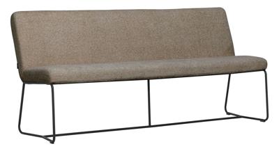 MUST Living Eetkamerbank 'Zola' Chenille, 190cm, kleur Bruin