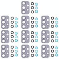 10 PCS Camera Lens Cover for Samsung Galaxy A72 SM-A725(Black) - thumbnail