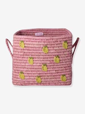 LOVE mand van raffia met rice handgrepen rozen LOVE mand van raffia met rice handgrepen rozen